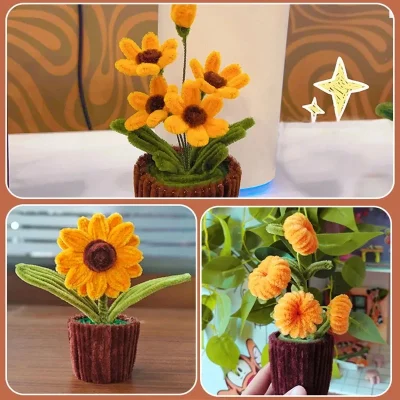 100pcs Colorful Chenille Stems Pipe Cleaners Kids Educational Toys Handmade Plush Tinsel Twist Sticks For DIY Craft Supplies - Image 7