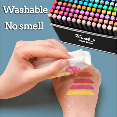 Colores Markers Brush Pens Set Painting Drawing Highlighter School Art Supplies for Artist Korean Stationery - Image 4