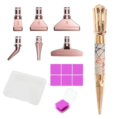5D Diamond Painting Pen Kit Glitter Diamond Sparkle Point Drill Pens Cross Stitch Embroidery DIY Craft Nail Art Diamond Painting - Image 2