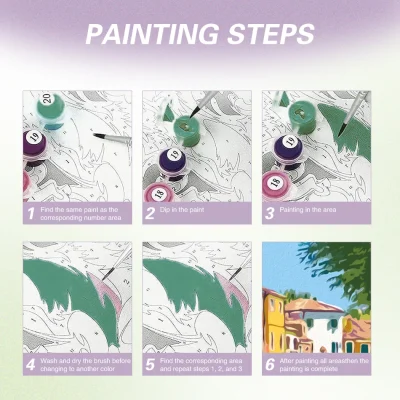 SDOYUNO-Diy Painting By Numbers,Flowers,Arts Craft,Handicraft,Handmade,Acrylic Paints Kit,Color Markers,Digital,Wall Art Picture - Image 5