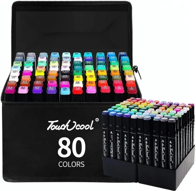 24-80 Colors Double Headed Oily Art Marker Pen Set for Draw Sketching Oily Tip Based Markers Graffiti Manga School Art Supplies - Image 2