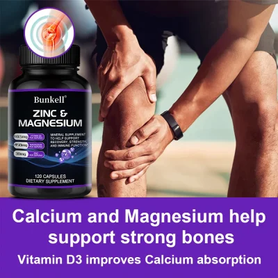 Zinc + Magnesium - Helps Maintain Healthy Nerves and Muscles, Improves Energy, Vitality, and Fights Daily Stress and Fatigue - Image 4