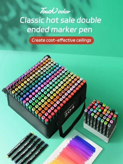 Colores Markers Brush Pens Set Painting Drawing Highlighter School Art Supplies for Artist Korean Stationery - Image 8