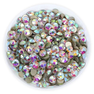 QIIY SS3-SS30 High Quality Crystal Rhinestones Gold Bottom Flat Back Glass Strass Stones DIY Craft Nail Art Accessories - Image 4
