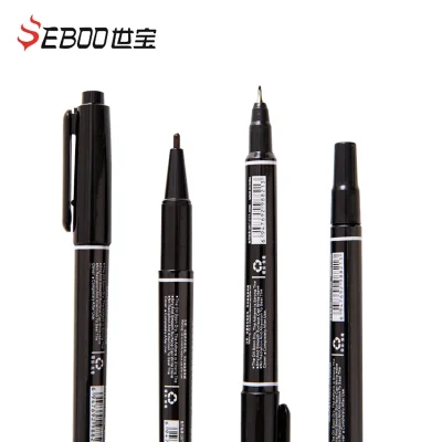10Pcs Twin Tip Permanent Art Markers Pens, Fine Point, Waterproof, Oily, Black,Red,Blue Ink, Painting, Office & School Supplies - Image 2