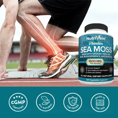 Vegetarian Organic Sea Moss Supports Immune System, Joint Health Intestinal Cleansing Detoxification & Cleansing Skin Supplement - Image 4
