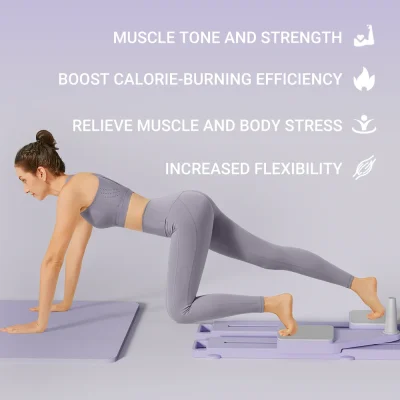 2-in-1 Abs & Ski Board - Portable Core/Leg Trainer, Split Pilates-Reformer for Home Gym, Lightweight Full-Body Fitness - Image 5