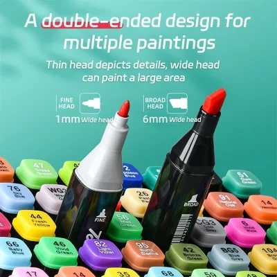 Colores Markers Brush Pens Set Painting Drawing Highlighter School Art Supplies for Artist Korean Stationery - Image 5