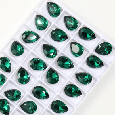 7x10mm 4320 Pear Drop Rhinestones Glitter K9 Glass Crystal Strass Glue on Nails Art Crafts Supplies Jewelry Making Accessories - Image 9