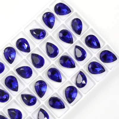 7x10mm 4320 Pear Drop Rhinestones Glitter K9 Glass Crystal Strass Glue on Nails Art Crafts Supplies Jewelry Making Accessories - Image 10