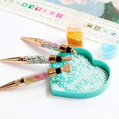 5D Diamond Painting Pen Kit Glitter Diamond Sparkle Point Drill Pens Cross Stitch Embroidery DIY Craft Nail Art Diamond Painting - Image 5