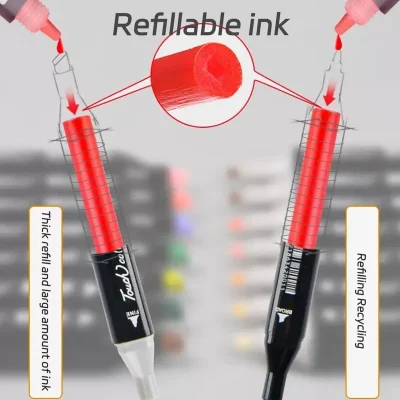 Colores Markers Brush Pens Set Painting Drawing Highlighter School Art Supplies for Artist Korean Stationery - Image 3