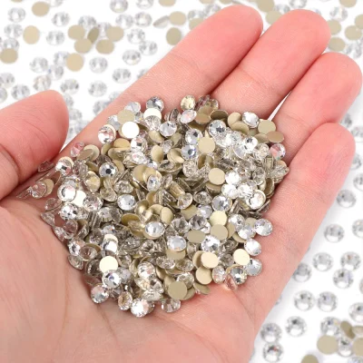 QIIY SS3-SS30 High Quality Crystal Rhinestones Gold Bottom Flat Back Glass Strass Stones DIY Craft Nail Art Accessories - Image 3