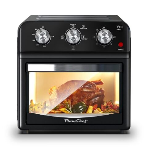 12.5 Qt Air Fryer With Advanced Multi Function Cooking Grill, Air Fry, Defrost, Bake, Presets For French Fries, Pizza, Chicken, Fish, And Toast, Dual Knob Control - Image 9