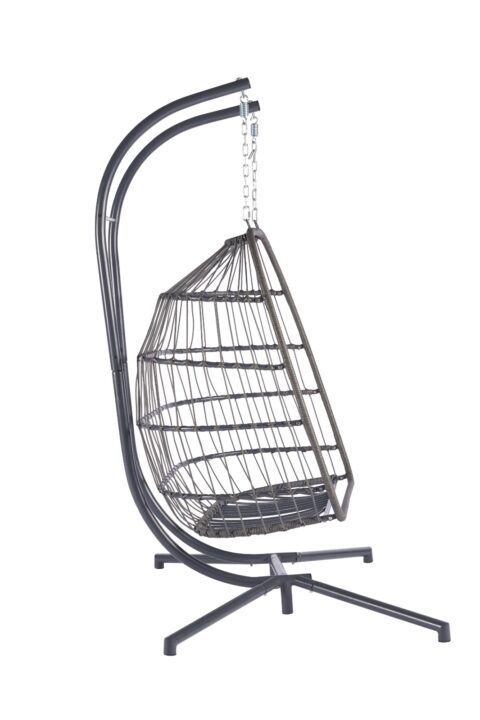 2 Person Outdoor Rattan Hanging Chair Patio Wicker Egg Chair - Image 7
