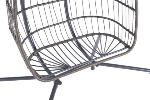 2 Person Outdoor Rattan Hanging Chair Patio Wicker Egg Chair - Image 10