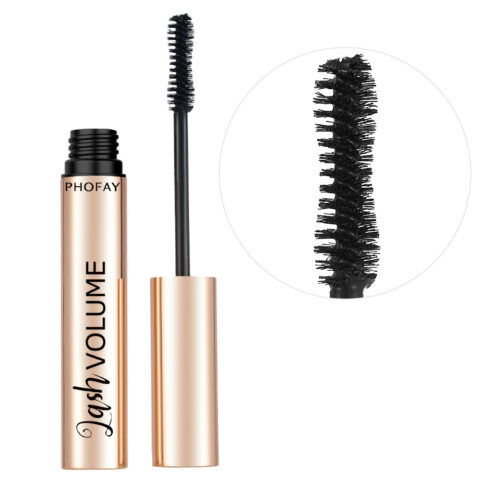 PHOFAY Volumizing Mascara, Starting at the base of your upper lashes