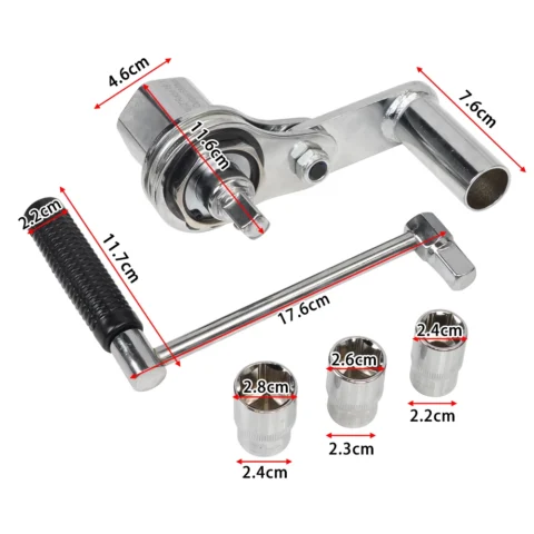 1Set 1/2" Torsional Torque Multiplier Wrench Lug Nut Remover - Image 3