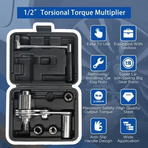 1Set 1/2" Torsional Torque Multiplier Wrench Lug Nut Remover - Image 5