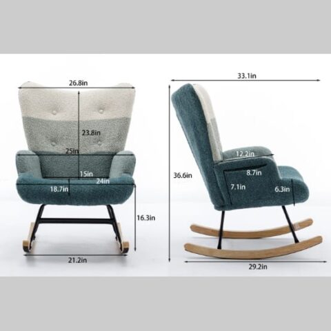 Modern Patchwork Upholstery Chairs - Image 7