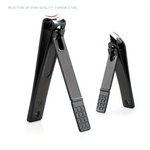 10-piece Black Nail Clipper Set With Travel Case, Professional Cuticle Nippers And Nail Clippers, Complete Grooming Kit For Home And Travel - Image 8