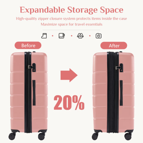 Hard Shell Luggage Equipped with 360° swivel universal wheels - Image 5