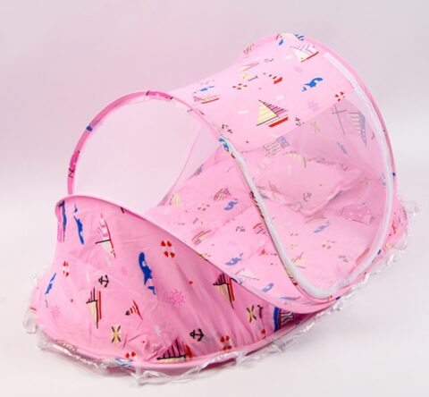Foldable Baby Bed Net With Pillow Net 2 pieces Set - Image 6
