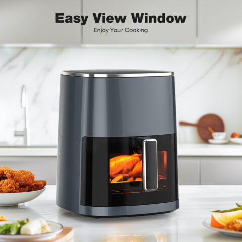 Air Fryer 6 Quart Capacity With Window Square Air Fryer 12-in-1 - Image 8