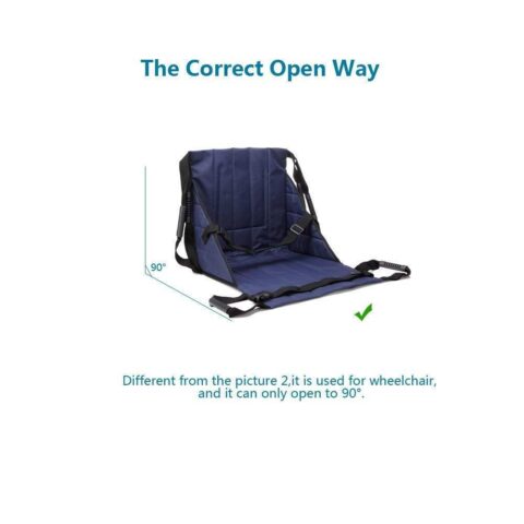 Wheelchair Mobility Belt Lifting Mat, Adjustable Lifting Straps with Lightweight and Portable Design - Image 3