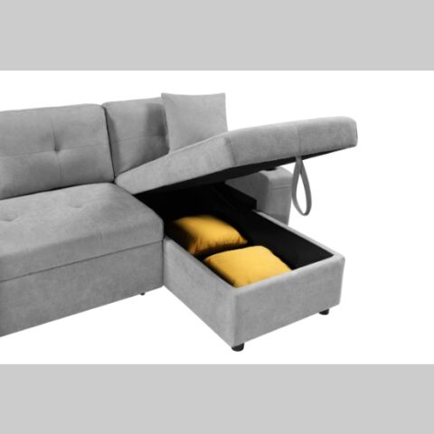 Convertible Sectional Sofa With Armrest Storage - Image 7