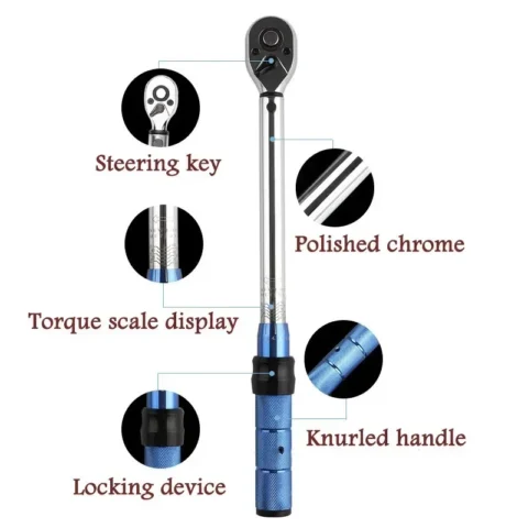 5-60N.m Torque Wrench 3/8 Inch Square Drive Torques Key ±3% High Precision Torque Wrench Professional Bicycle Automotive Tool - Image 2