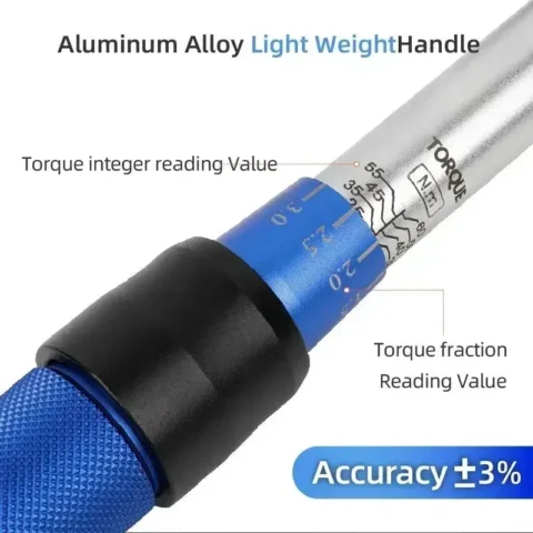 5-60N.m Torque Wrench 3/8 Inch Square Drive Torques Key ±3% High Precision Torque Wrench Professional Bicycle Automotive Tool - Image 5