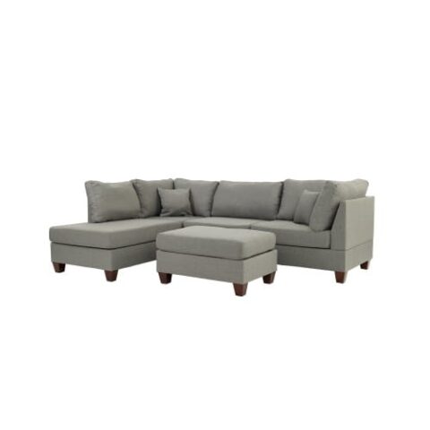3-PC SECTIONAL In Gray - Image 7