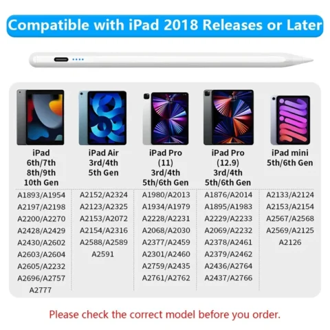 For Apple Pencil 2 Wireless Charging Palm Rejection Stylus Pen for iPad Air 4 5 Pro 11 12.9 Mini 6 Accessories for iPad Pencil - Image 6