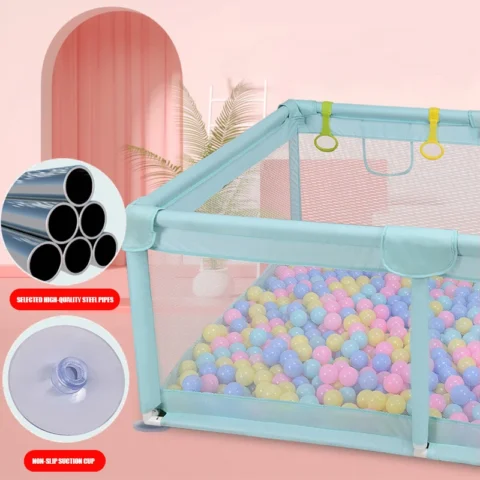 IMBABY Playpen For Children With Pull rings For Free Kids Fence Safety Barrier Balls Pit Baby Dry Pool Crawling Playground - Image 6