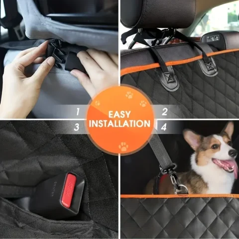 Ideal Car seat Cover, Upgrade Your Car Seats with this Waterproof, Scratch-Resistant Dog Hammock Cover! - Image 5