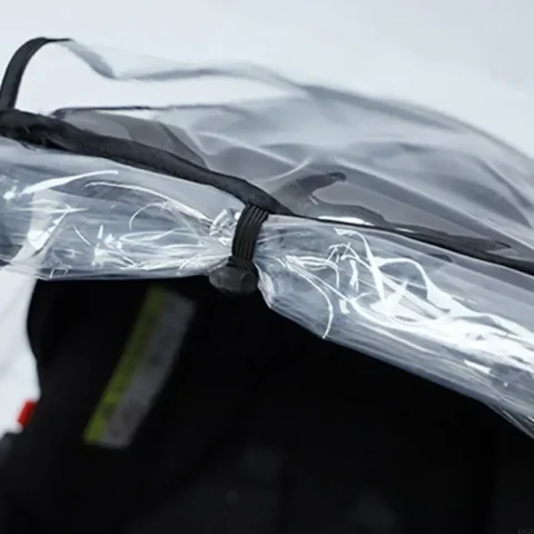 K92D Baby Car for Seat Rain Cover EVA Stroller Weather Shield Waterproof Windproof Breathable Clear Raincoat - Image 6