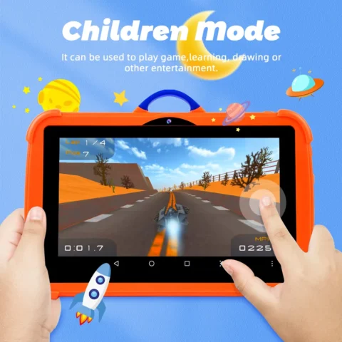 New GPS Kids Tablet Cartoon Pattern 7 Inch Quad Core 4GB RAM 128GB ROM Android Learning Education Games Tablets Children's Gifts - Image 3