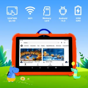 New GPS Kids Tablet Cartoon Pattern 7 Inch Quad Core 4GB RAM 128GB ROM Android Learning Education Games Tablets Children's Gifts
