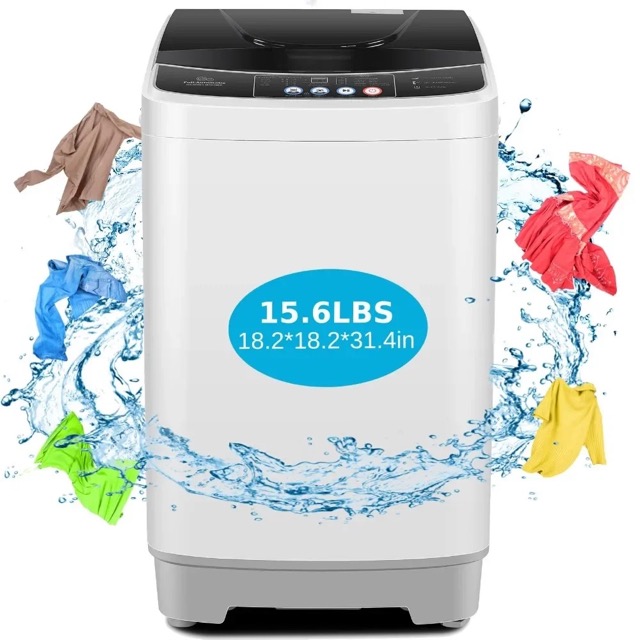 Portable Washing Machine with Drain Pump, Full-Automatic