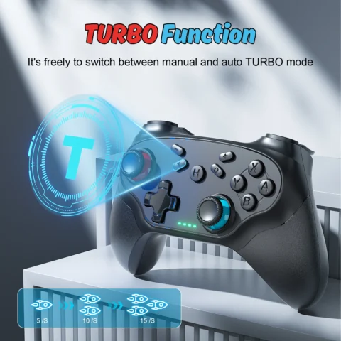 Wireless Controller For Pc/Switch/Oled/Ios/Android Bluetooth Gamepads Turbo Game Controller Vibration Control Console Remote - Image 7