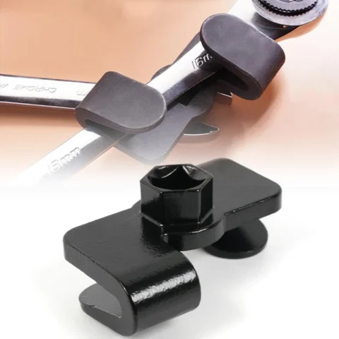 Universal Wrench Extender Adaptor for 1/2 Inch & 21mm Hex Drivers Carbon Steel Wrench Extension Mechanic Torque Multiplier Tool - Image 4
