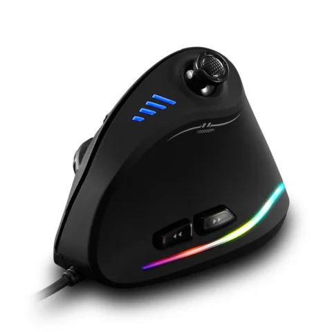 ZELOTES C-18 Vertical Gaming Mouse 10000 DPI Programmable 11 Buttons USB Wired RGB Optical Remote Mouse Gamer Mice For Laptop PC - Image 2