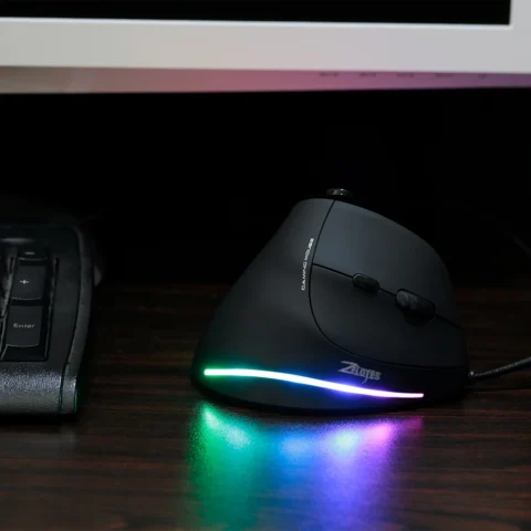 ZELOTES C-18 Vertical Gaming Mouse 10000 DPI Programmable 11 Buttons USB Wired RGB Optical Remote Mouse Gamer Mice For Laptop PC - Image 6