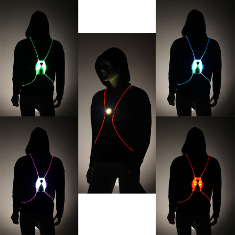 Safety Vest Warning Bicycle Light - Image 3