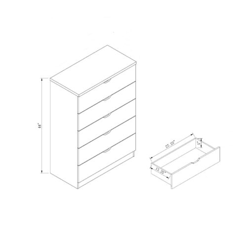 Wooden Bedroom Dresser - Image 3