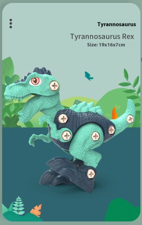 Disassemble And Assemble Dinosaurs, Boys Benefit From Intelligence, Assemble Screws, Children's Toys - Image 7