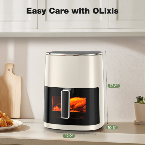 Air Fryer 6 Quart Capacity With Window Square Air Fryer 12-in-1 - Image 3