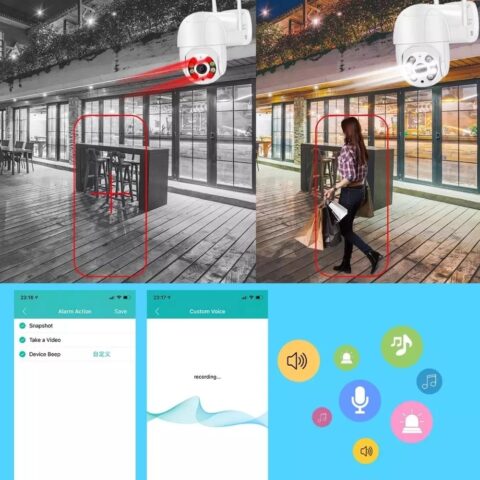 AI Smart Wireless WiFi Surveillance Camera Dual Light Source - Image 5