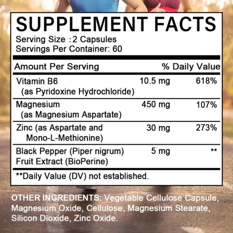 Zinc + Magnesium - Helps Maintain Healthy Nerves and Muscles, Improves Energy, Vitality, and Fights Daily Stress and Fatigue - Image 6
